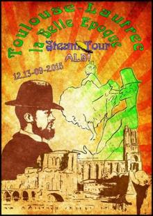 Affiche du Steam Tour Albi 2015, organisé par Chitra Event